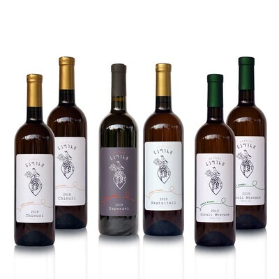 Napheri [Amber and Red 6x] dry Qvevri wines