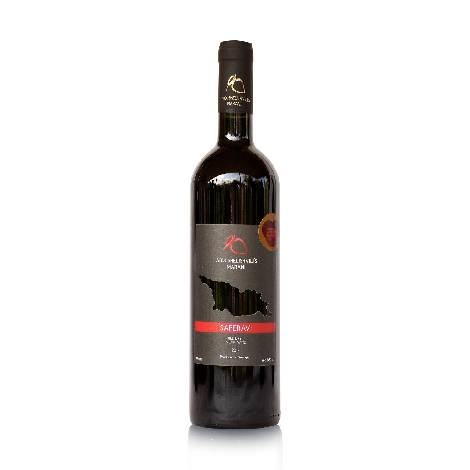 Abdushelishvili Saperavi, Qvevri dry red wine 2017 
