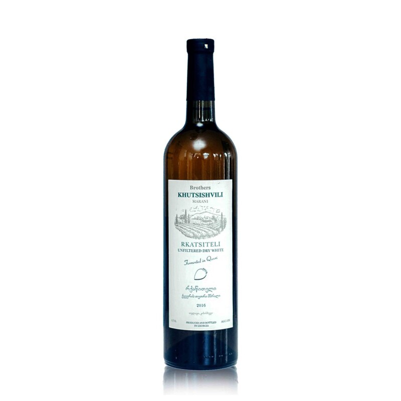 Rkatsiteli, Amber dry wine 2018, Qvevri, Khutsishvili