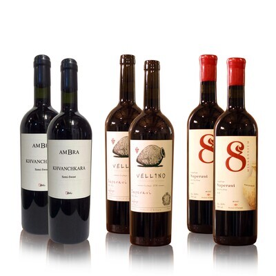 Red wine tasting package (6x) premium wines