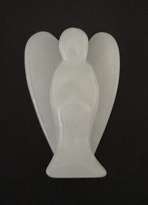 White Quartz Carved Crystal Angel