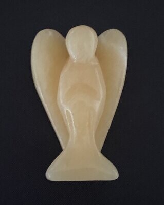 Honey Calcite Carved Crystal Angel