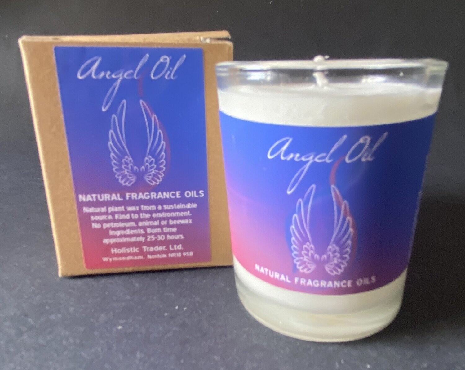 Angel Oil  Votive Candle, 60 hours burn time