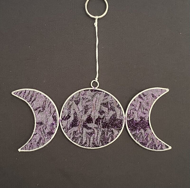 Mystical Triple Moon Window Suncatcher