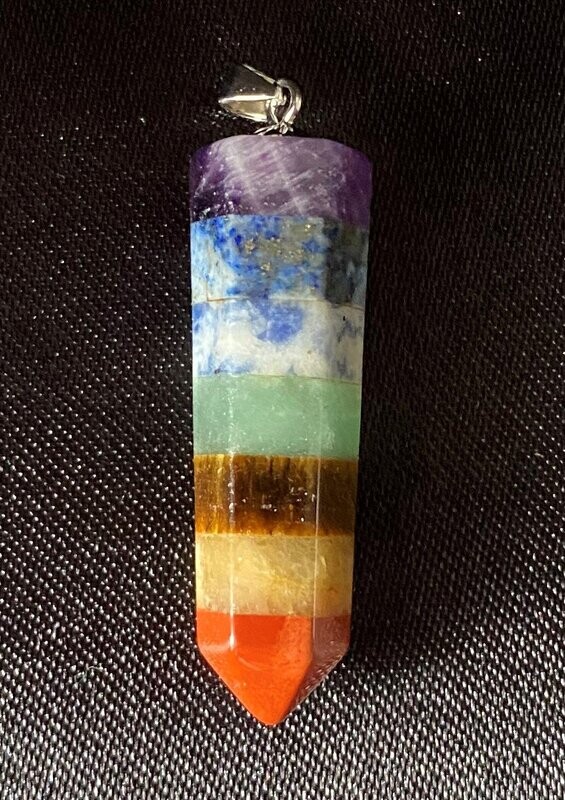 Chakra Stacked Point Pendulum / Pendant