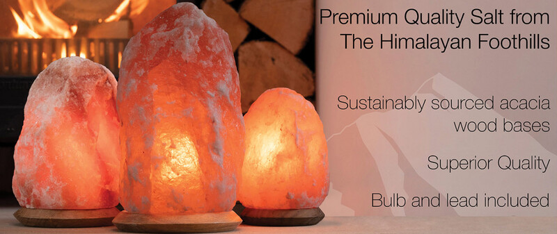 Himalayan Salt Electric Lamp (2-3kg) with Bulb and Plug