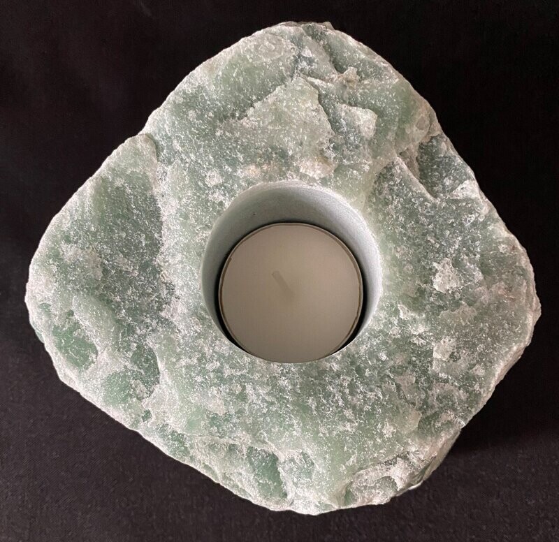 Aventurine Crystal Tealight Candle Holder