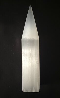 Selenite Crystal Rough and Polished Point