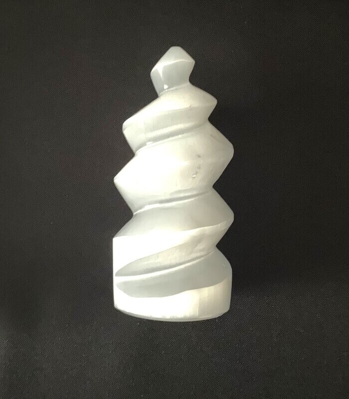 Selenite Crystal Unicorn Horn - Small