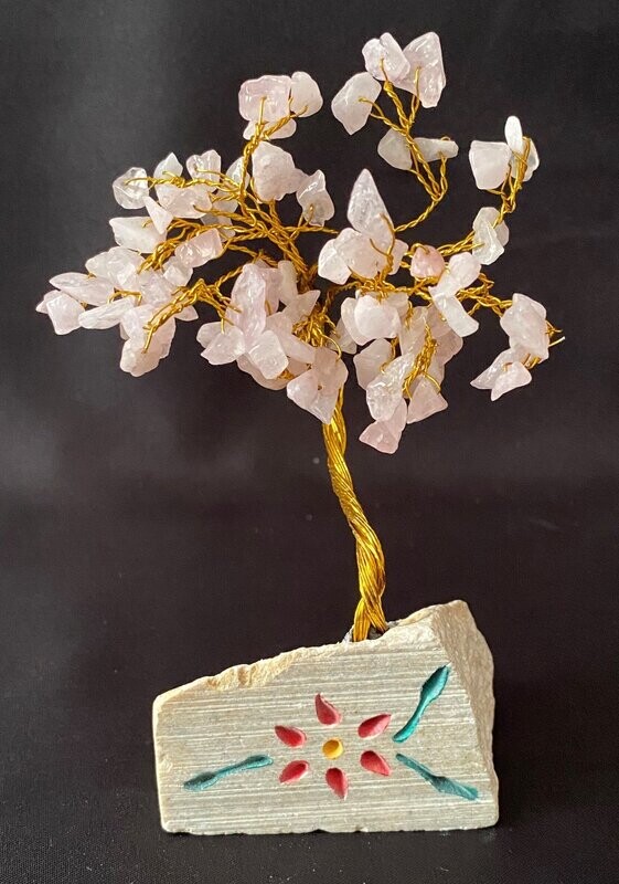 Rose Quartz Gem Tree