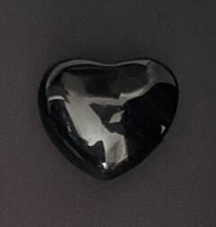 Black Obsidian Crystal Puff Heart Stone