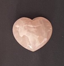 Rose Quartz Crystal Puff Heart Stone