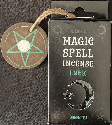 Magic Spell Incense Cones for Luck - Green Tea