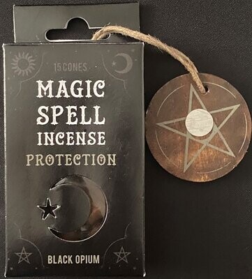 Magic Spell Incense Cones for Protection - Black Opium