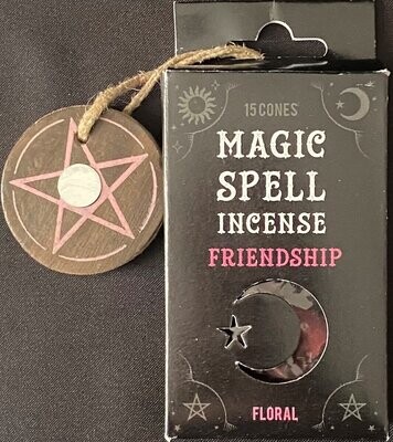 Magic Spell Incense Cones for Friendship - Floral
