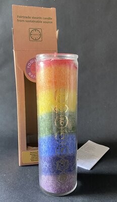 Chakra Scented Large Candle, 100 hours burn time