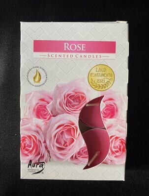 Scented Tealights 6 pack - Rose