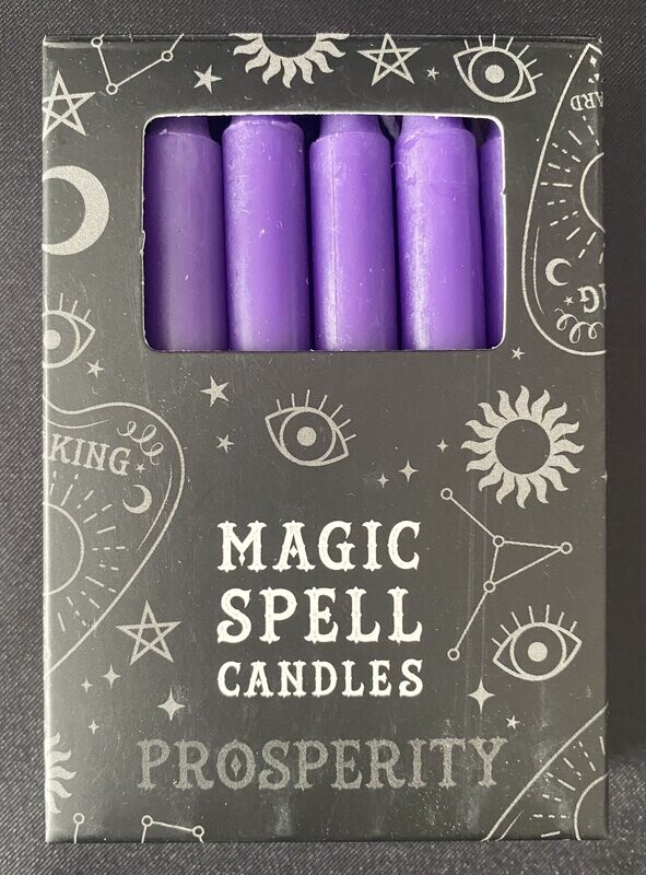 Magic Spell Candles -  Prosperity Purple 12 pack
