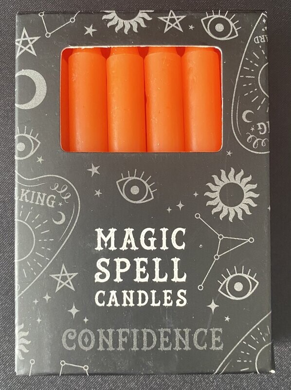 Magic Spell Candles -   Confidence Orange 12 pack