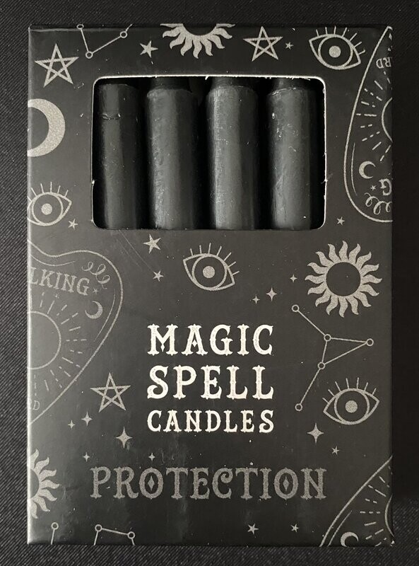 Magic Spell Candles -   Protection Black 12 pack