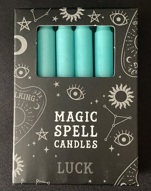 Magic Spell Candles -   Luck Green 12 pack