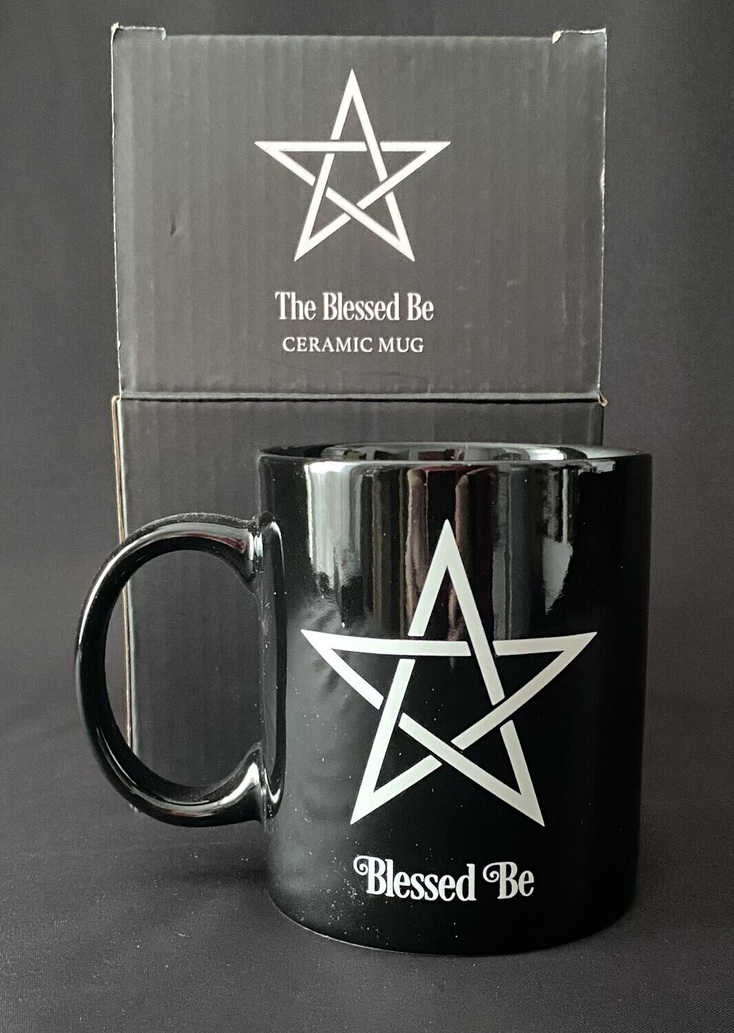 Blessed Be Pentacle Ceramic Mug in Box