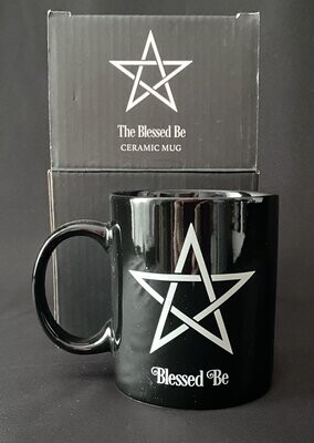 Blessed Be Pentacle Ceramic Mug in Box