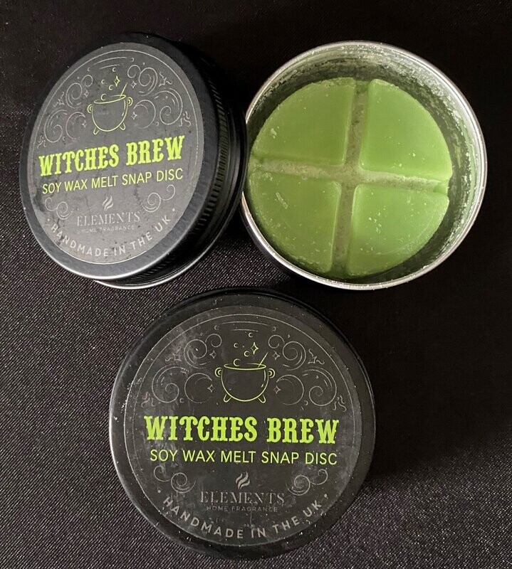 Wax Melt Snap Disc Tin - WITCHES BREW SOY WAX
