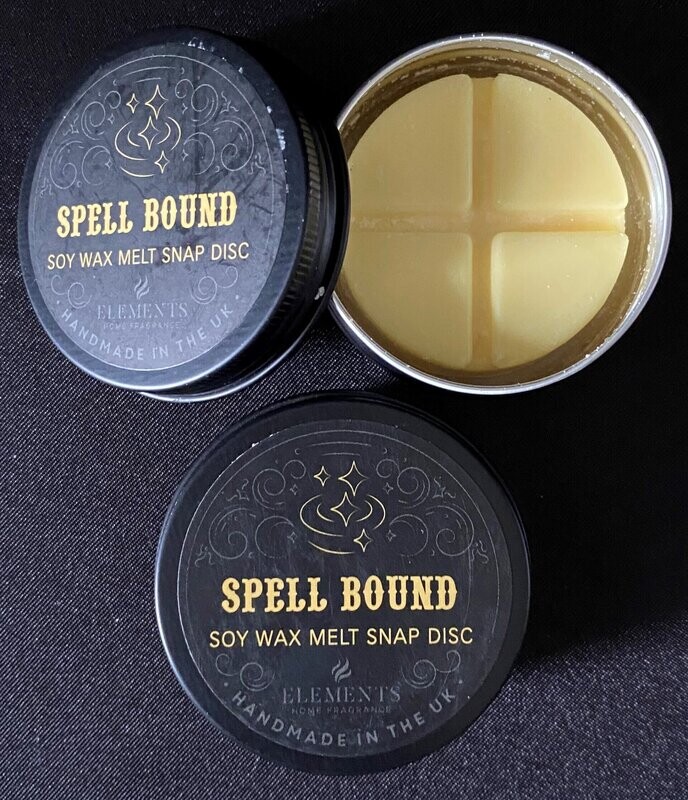 Wax Melt Snap Disc Tin - SPELL BOUND SOY WAX