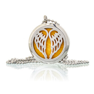 Aromatherapy Diffuser Necklace - Angel Wings Design