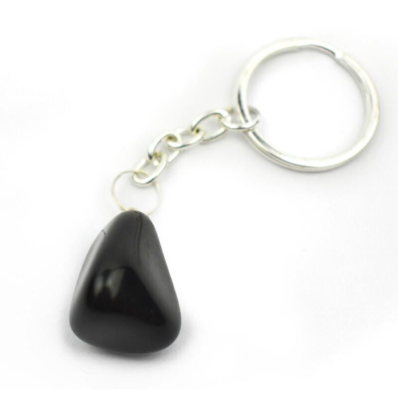 Black Jasper Keyring
