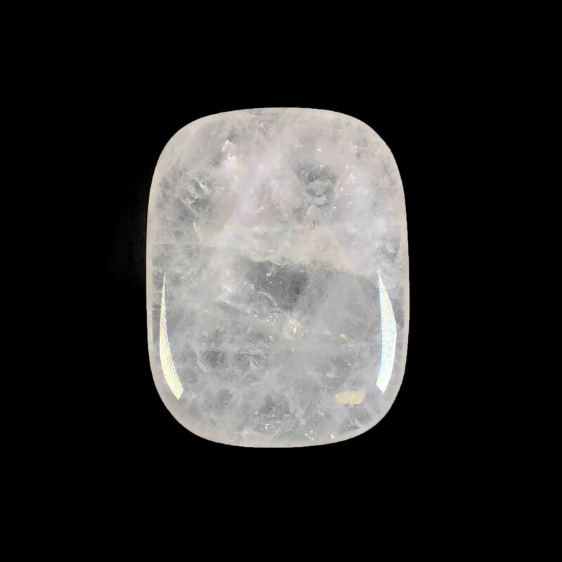 Clear Quartz Crystal Palm Stone