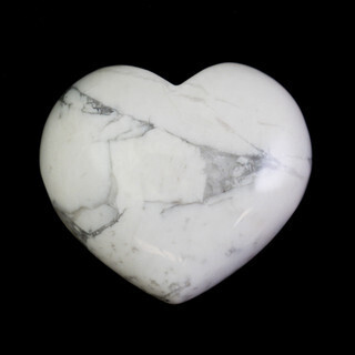 Howlite Crystal Heart Stone