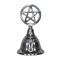 Pentagram Altar Bell in Silver in Box