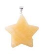 Yellow Calcite Star Pendant