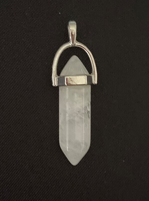 Clear Quartz Double Terminated Point Penulum / Pendant