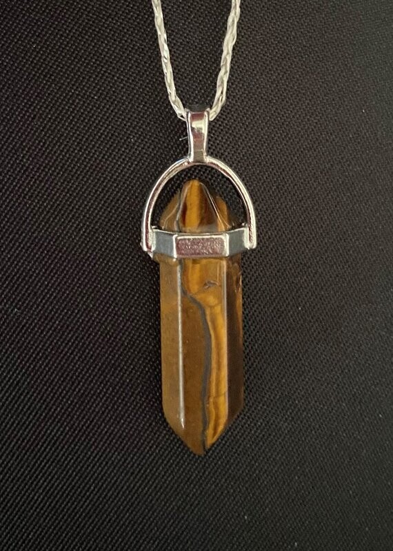 Tigers Eye Double Terminated Point Pendant / Pendulum