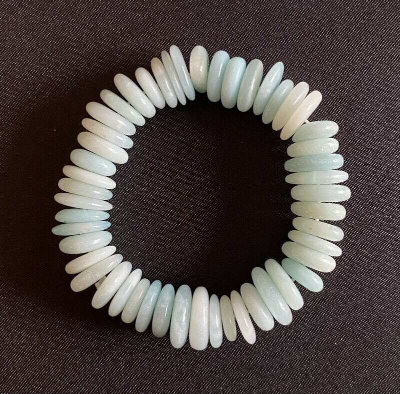 Amazonite Disk Bracelet