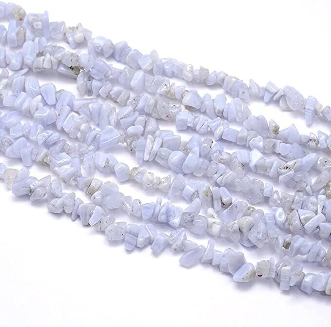 Blue Lace Agate Chip Bracelet