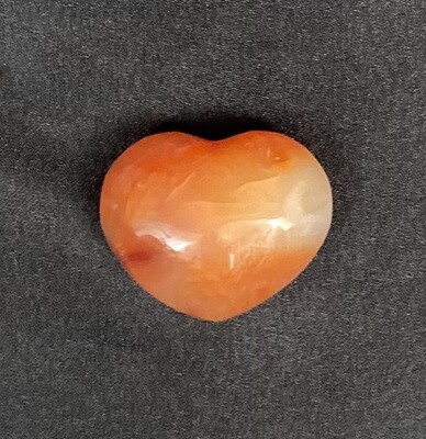 Carnelian Crystal Puff Heart