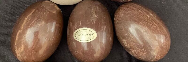 Stripe Bronze Crystal Egg