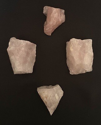 Rose Quartz Crystal Natural Unpolished Stone