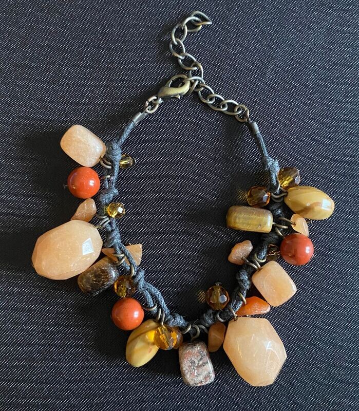 Mixed Bead Charm Style Bracelet