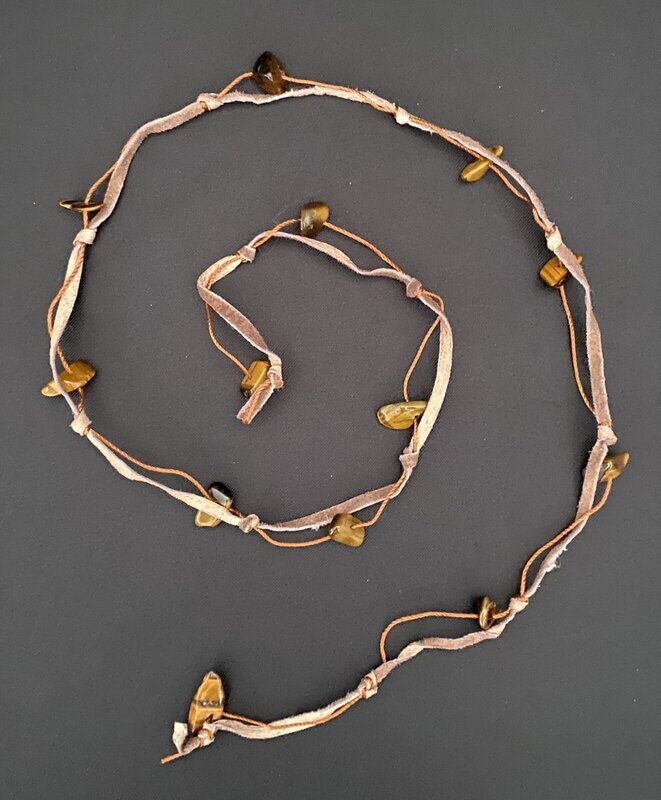 Tigers Eye Chip Bead Strap