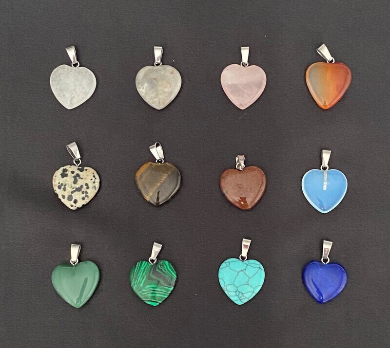 Aventurine Small Heart Pendant