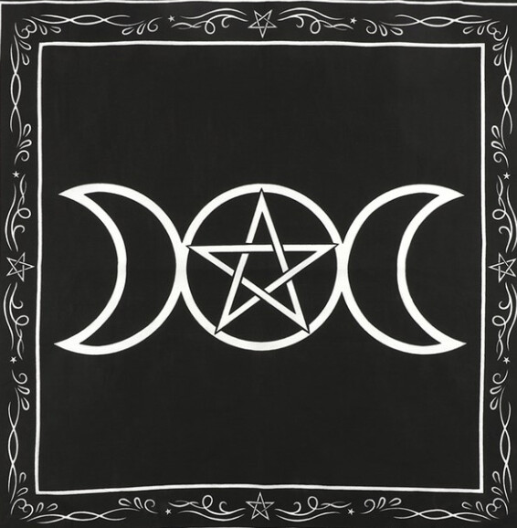 Triple Moon Altar Cloth