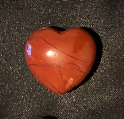 Red Jasper Heart Stone