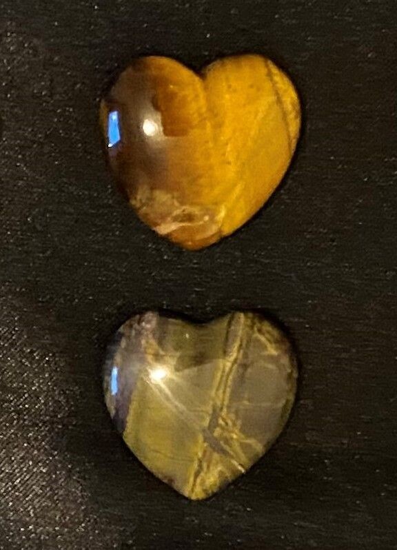 Tigers Eye Heart Stone