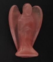 Cherry Quartz Carved Crystal Angel