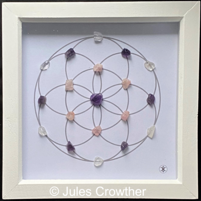 Crystal Grid Picture: Golden Triangle Seed of Life